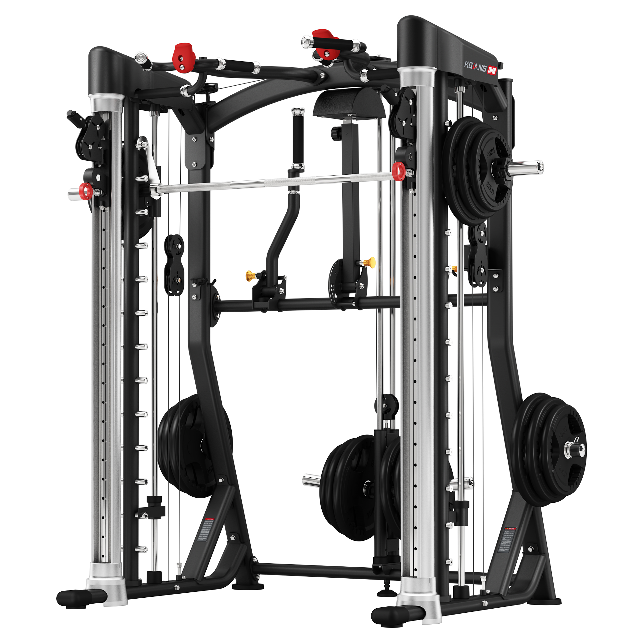 尊龙时凯多功能史密斯机4068移动飞鸟综合训练器健身器材龙门架举重床深蹲卧推杠铃架