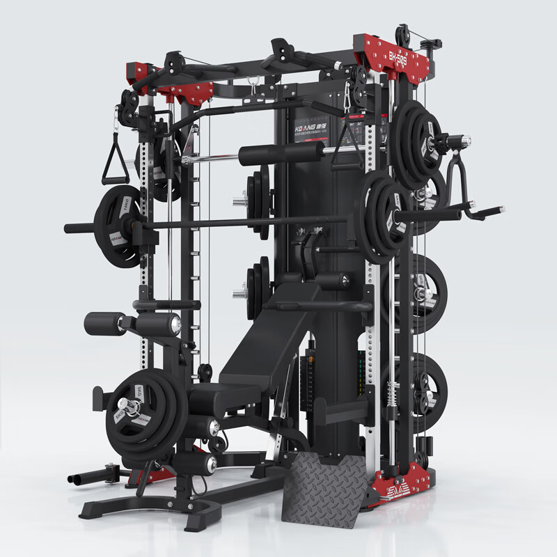 尊龙时凯BK509Pro史密斯机移动飞鸟综合训练器健身器材龙门架举重床深蹲卧推杠铃架 509Pro尊享版